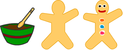 Ginger Bread Man Children's Activity Illustration 01.